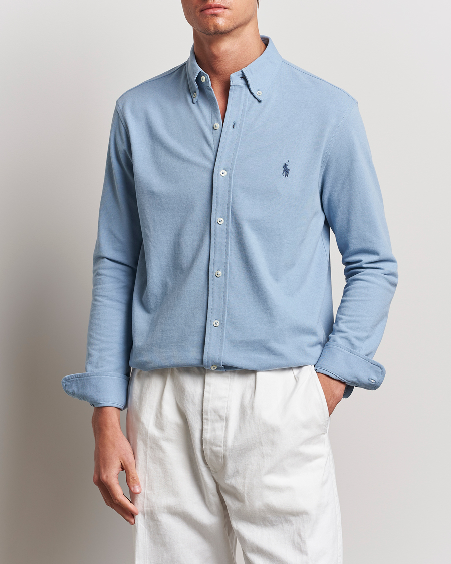 Herren |  | Polo Ralph Lauren | Featherweight Mesh Shirt Vessel Blue