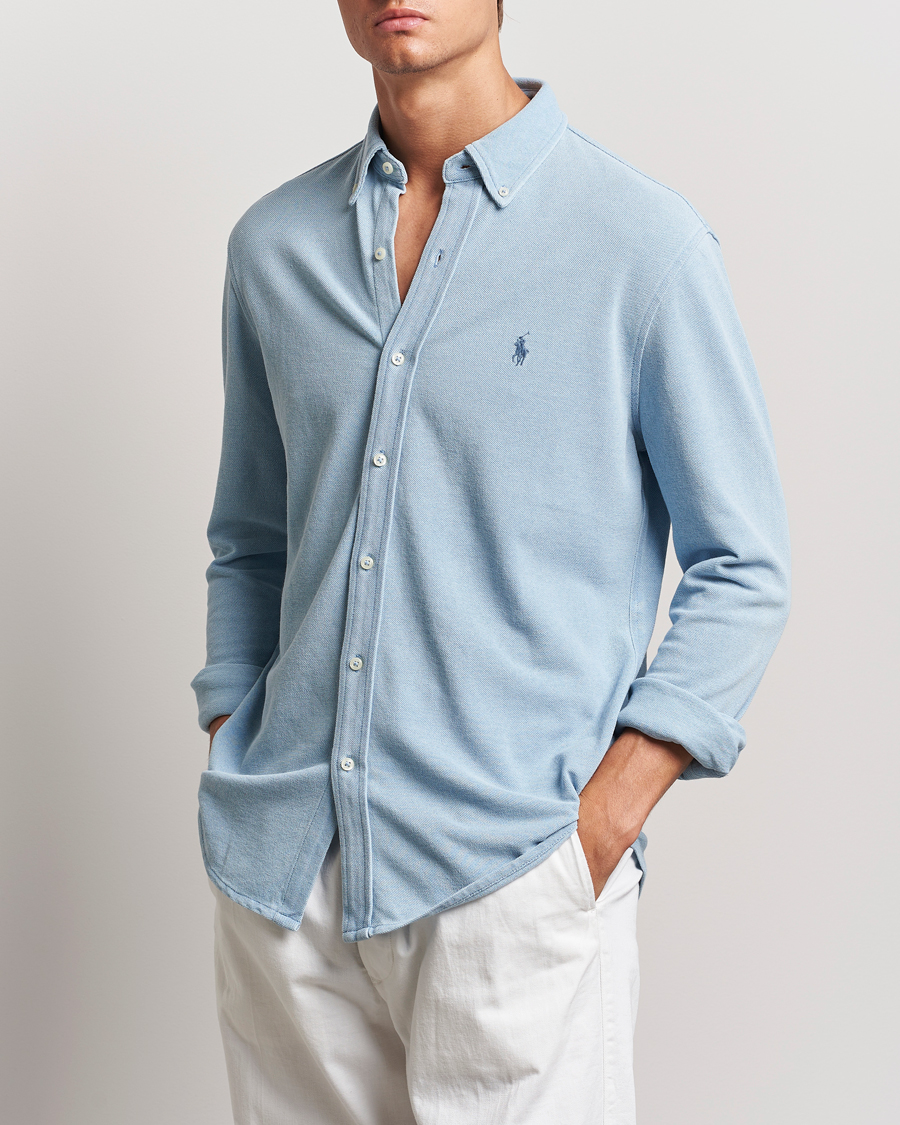 Herren | Hemden | Polo Ralph Lauren | Featherweight Mesh Shirt Light Indigo