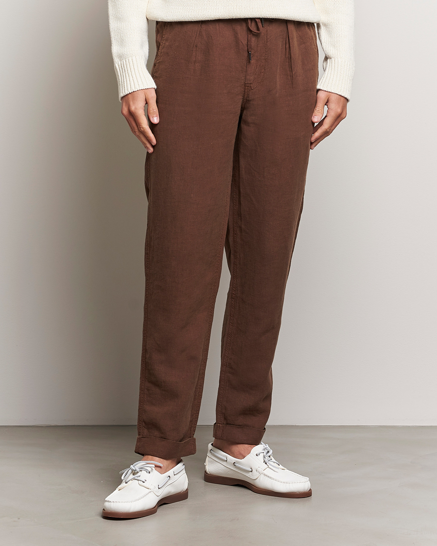 Herren |  | Polo Ralph Lauren | Prepster Linen Trousers Chocolate Mousse