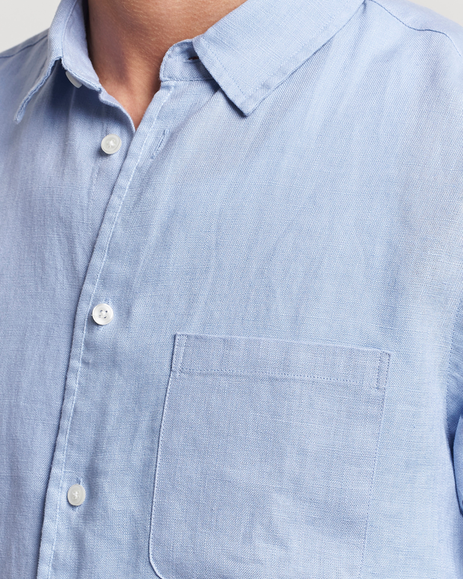 Herren | Hemden | Samsøe Samsøe | Liam Linen Shirt Brunnera Blue