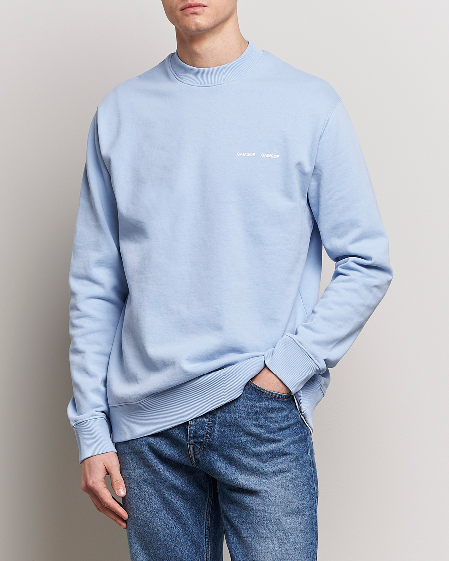 Men | Samsøe Samsøe | Samsøe Samsøe | Norsbro Crew Neck Sweatshirt Brunnera Blue