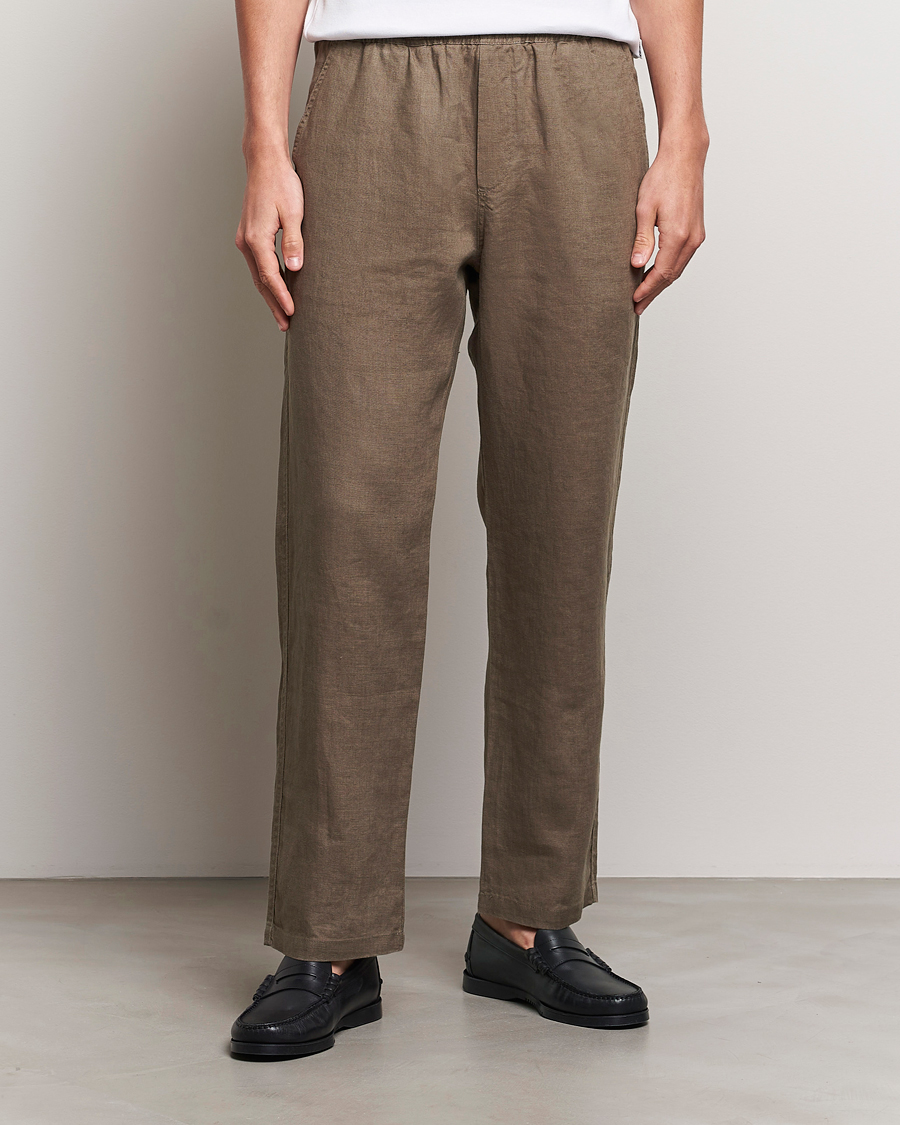 Men |  | Samsøe Samsøe | Sajabari Linen Drawstring Trousers Bungee Cord