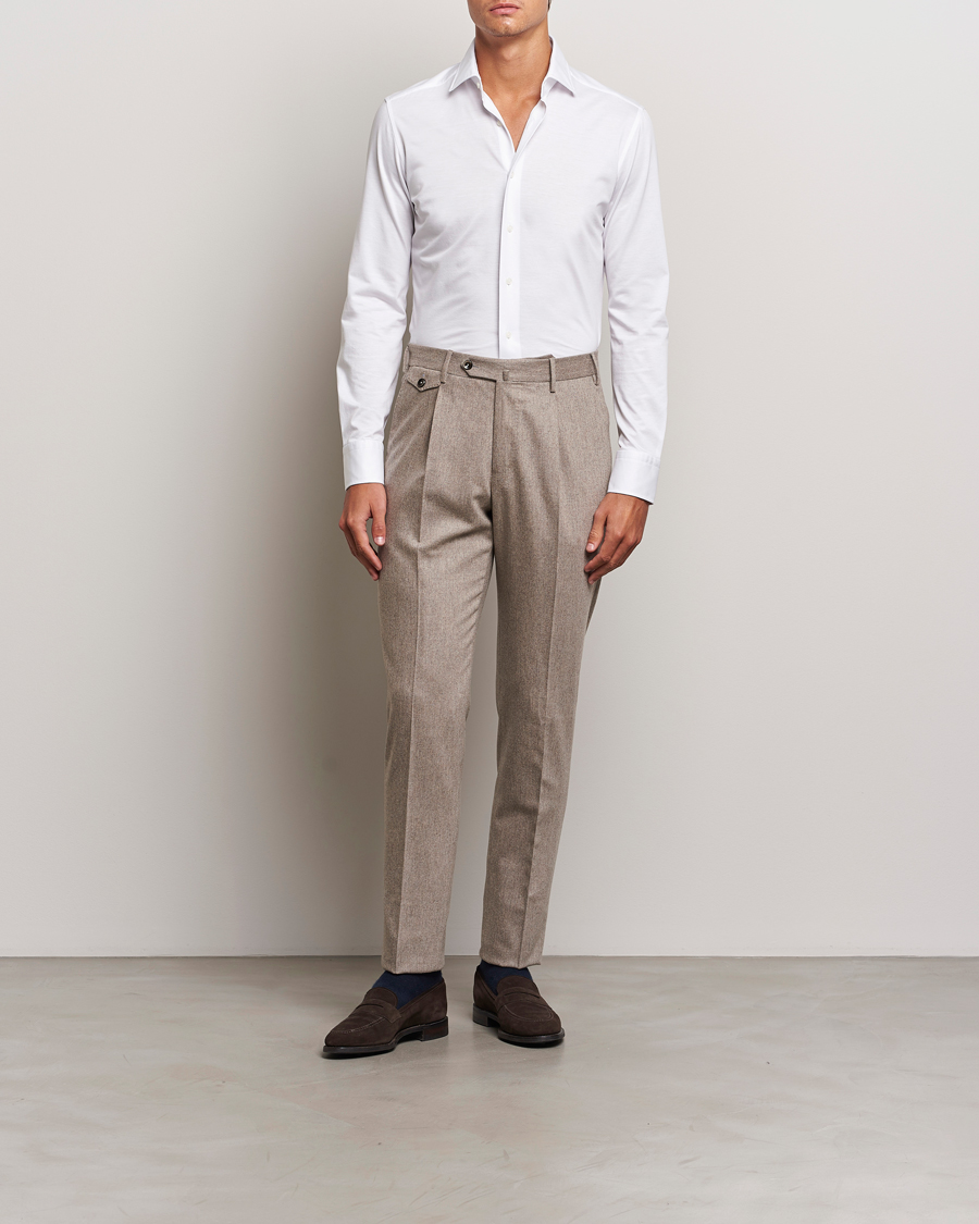 Herren | Hemden | Grigio | Cotton Jersey Shirt White