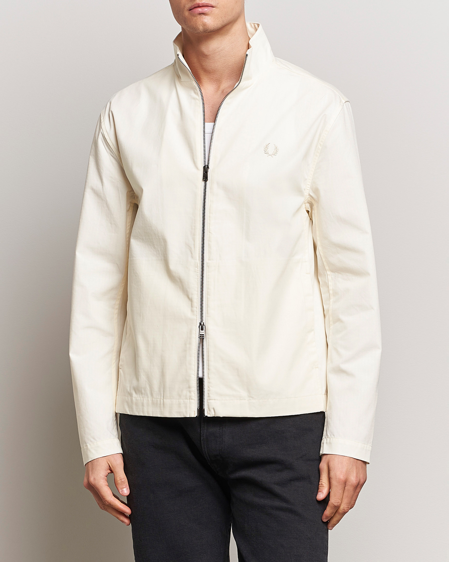 Herr |  | Fred Perry | Woven Ripstop Shirt Jacket Ecru