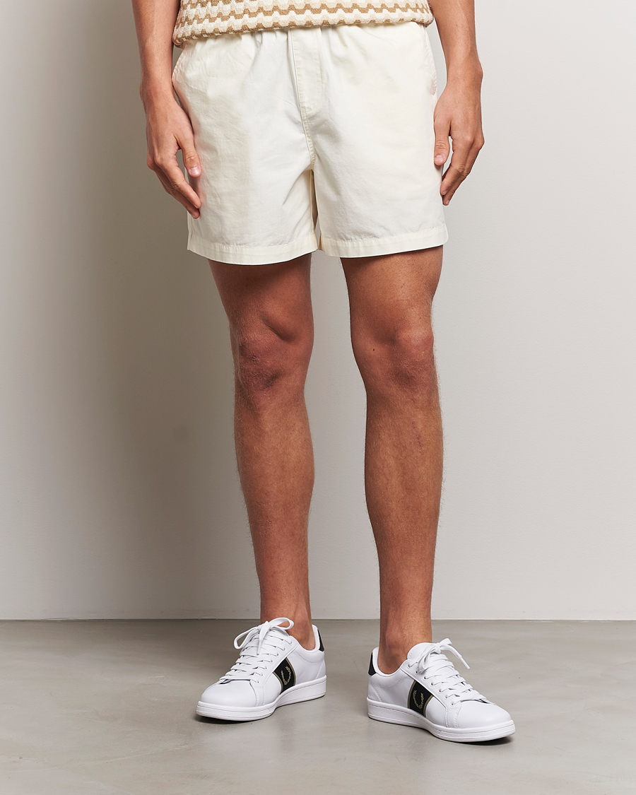 Herren |  | Fred Perry | Woven Ripstop Drawstring Shorts Ecru