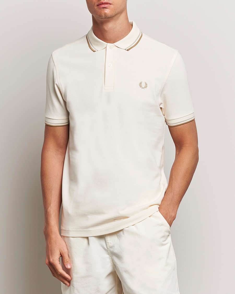 Herren |  | Fred Perry | Twin Tipped Polo Shirt Ecru