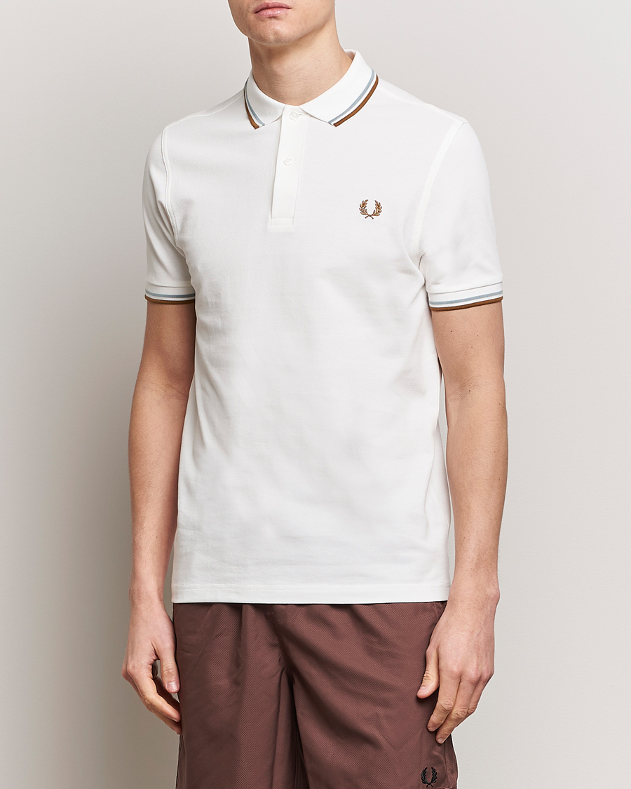 Herren | Poloshirts | Fred Perry | Twin Tipped Polo Shirt Snow White
