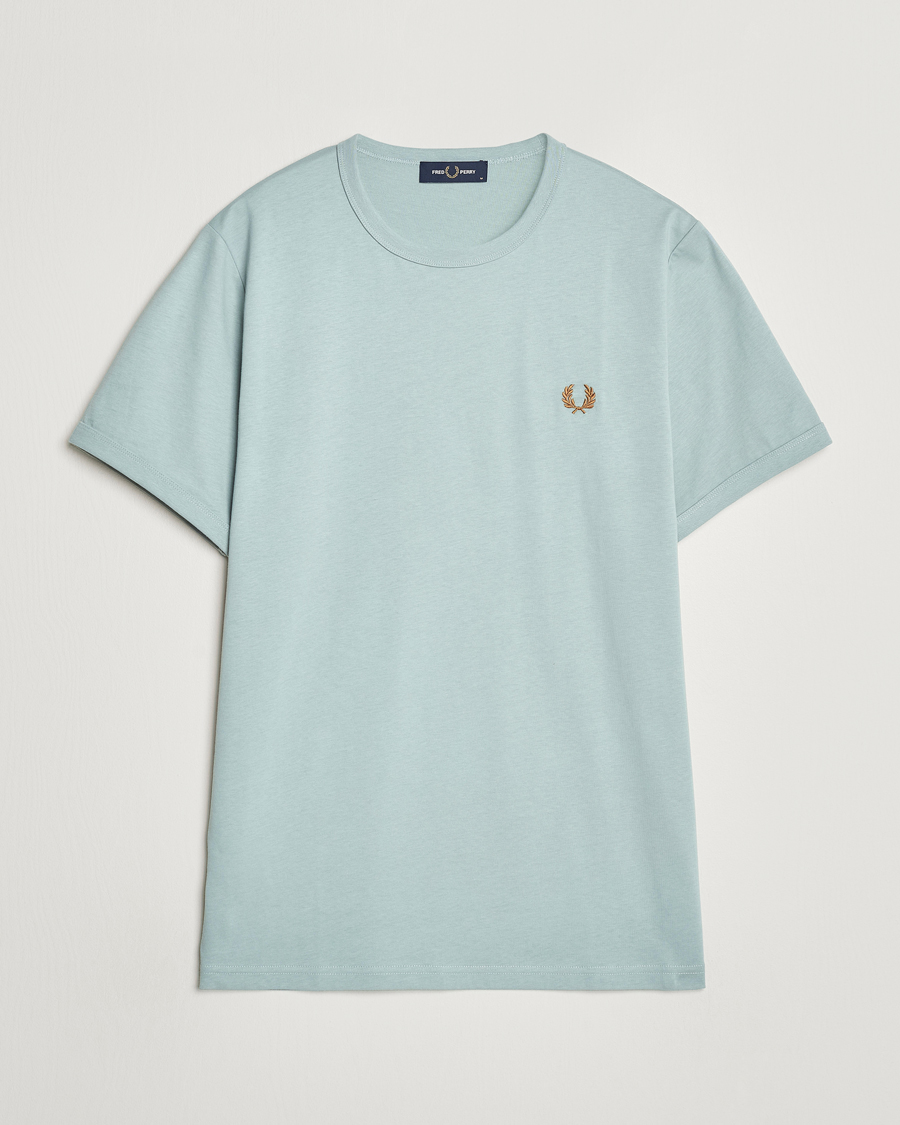 Herren |  | Fred Perry | Ringer T-Shirt Silver Blue