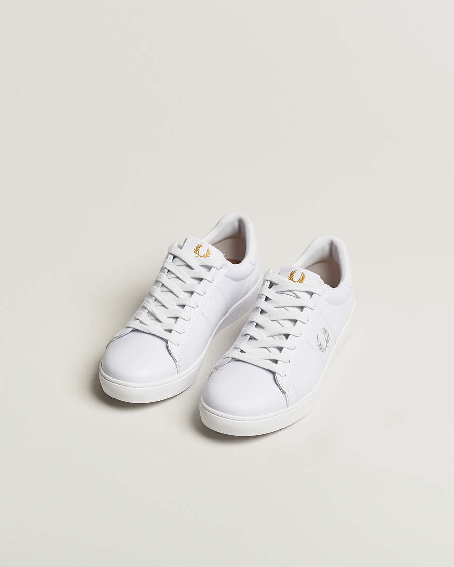 Herren | Best of British | Fred Perry | Spencer Tennis Leather Sneaker White
