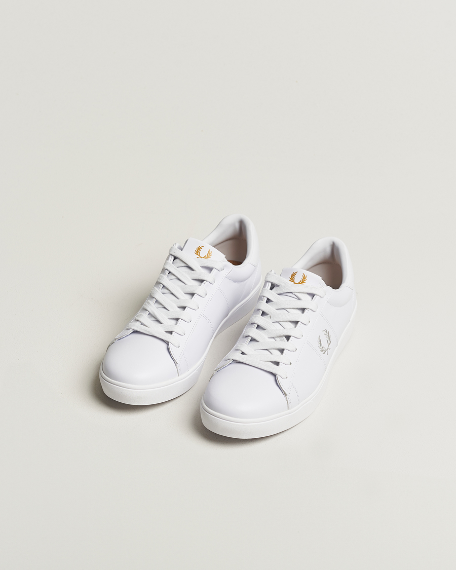 Herren | Sneaker mit niedrigem Schaft | Fred Perry | Spencer Tennis Leather Sneaker White