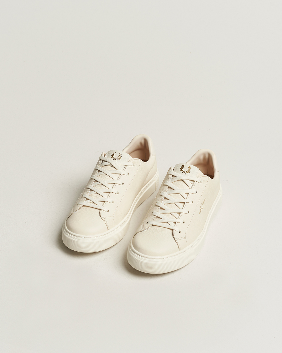 Herren | Schuhe | Fred Perry | B71 Grained Leather Sneaker Ecru