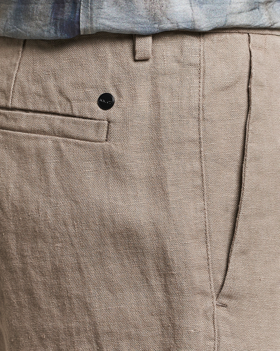 Herren | Hosen | NN07 | Theo Linen Trousers Greige