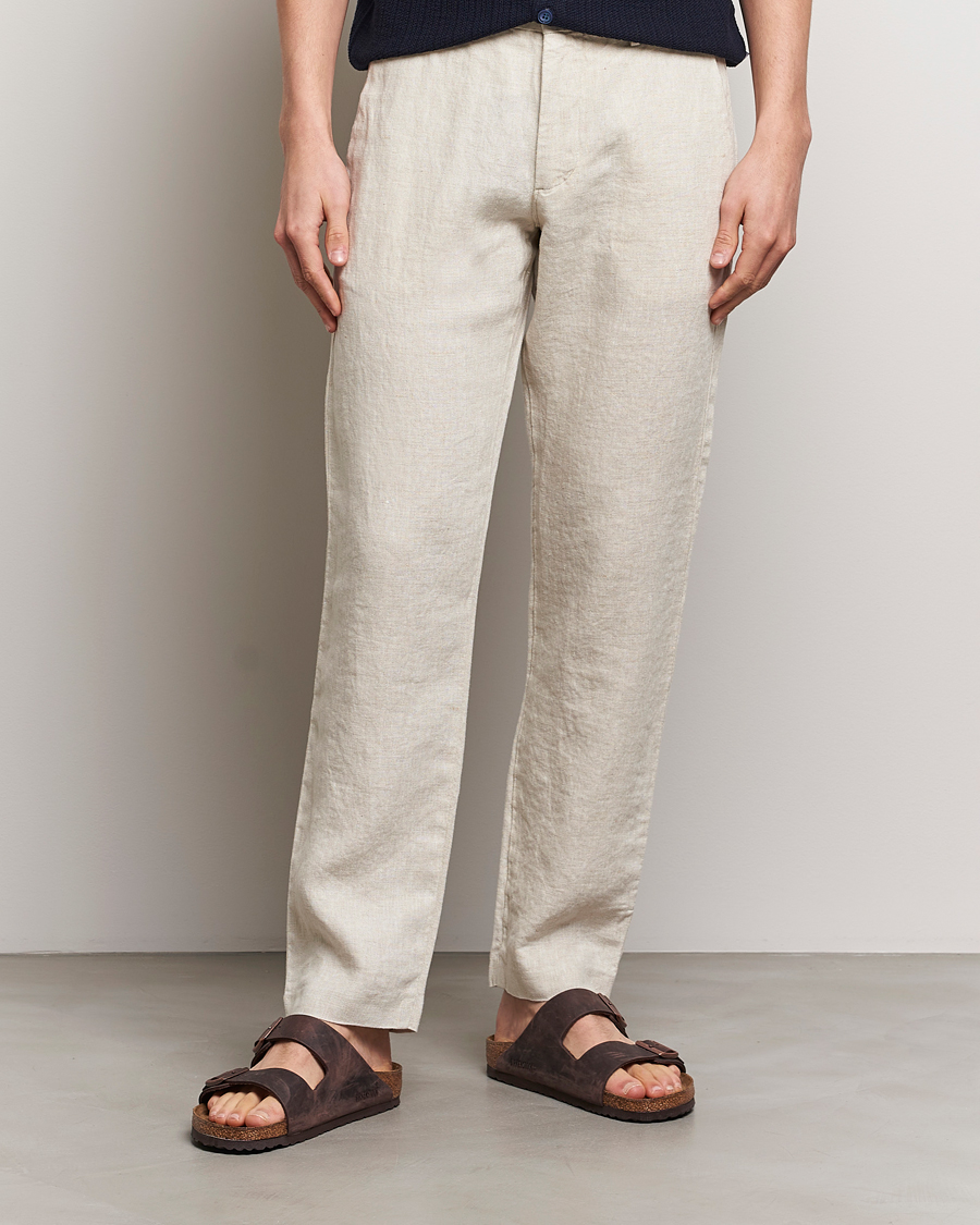 Herren | Hosen | NN07 | Theo Linen Trousers Oat