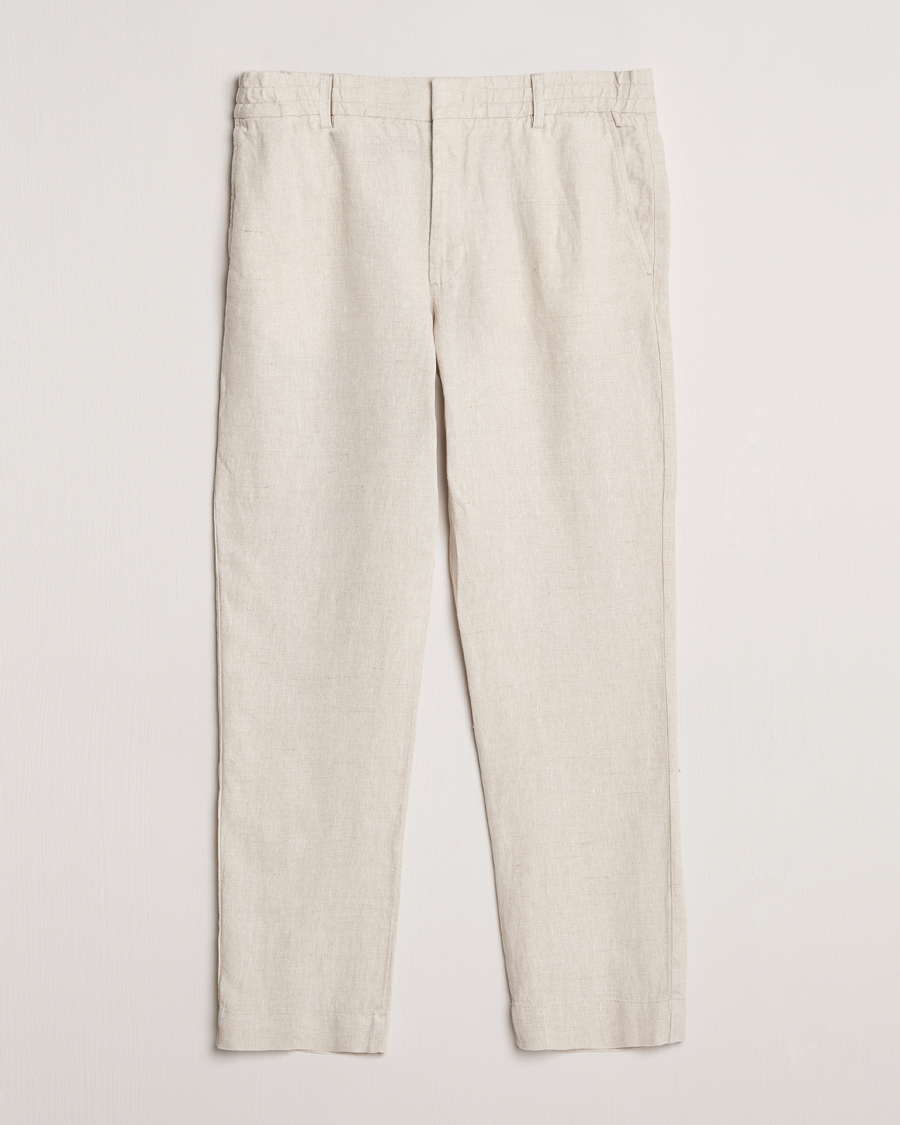 Herren |  | NN07 | Billie Linen Drawstring Trousers Oat