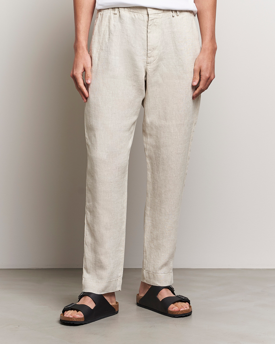 Men |  | NN07 | Billie Linen Drawstring Trousers Oat