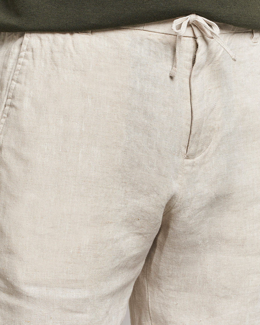 Herren | Shorts | NN07 | Seb Linen Drawstring Shorts Oat