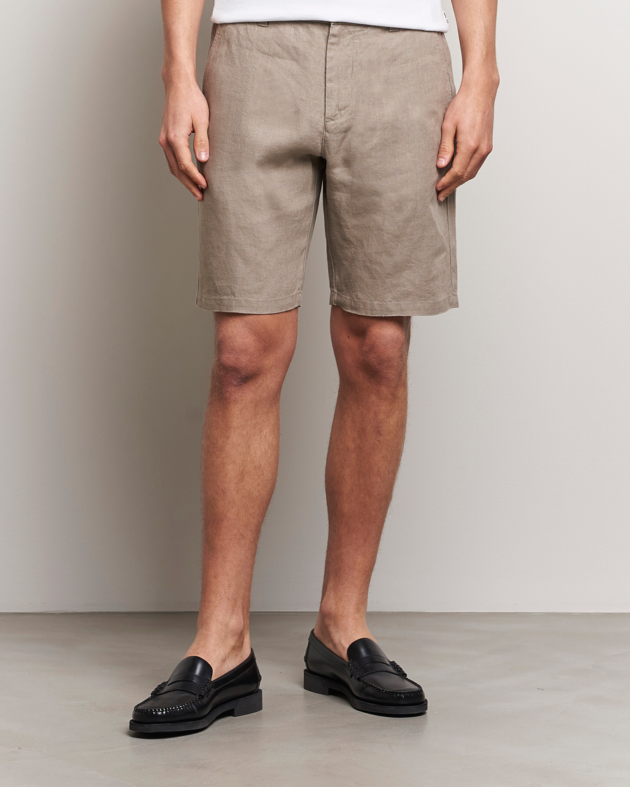 Herr |  | NN07 | Crown Linen Shorts Greige