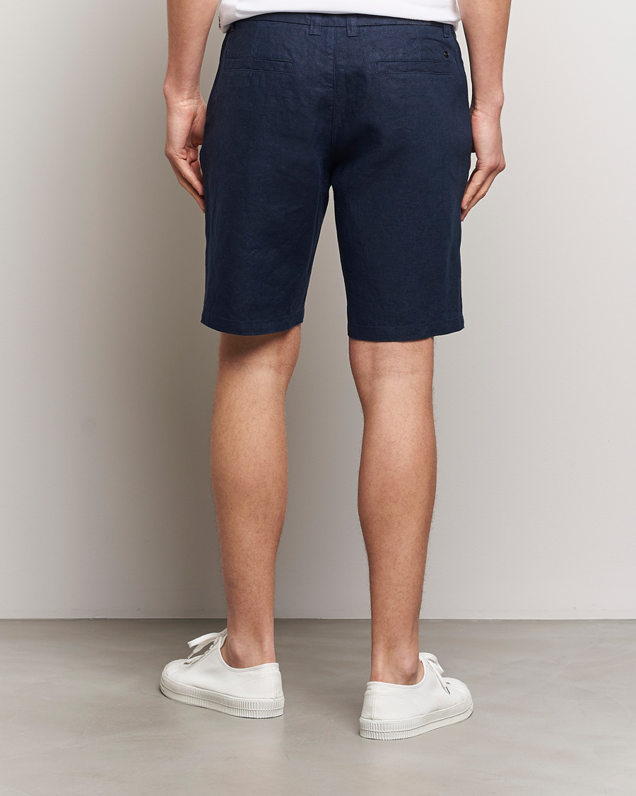 Herren | Shorts | NN07 | Crown Linen Shorts Navy Blue