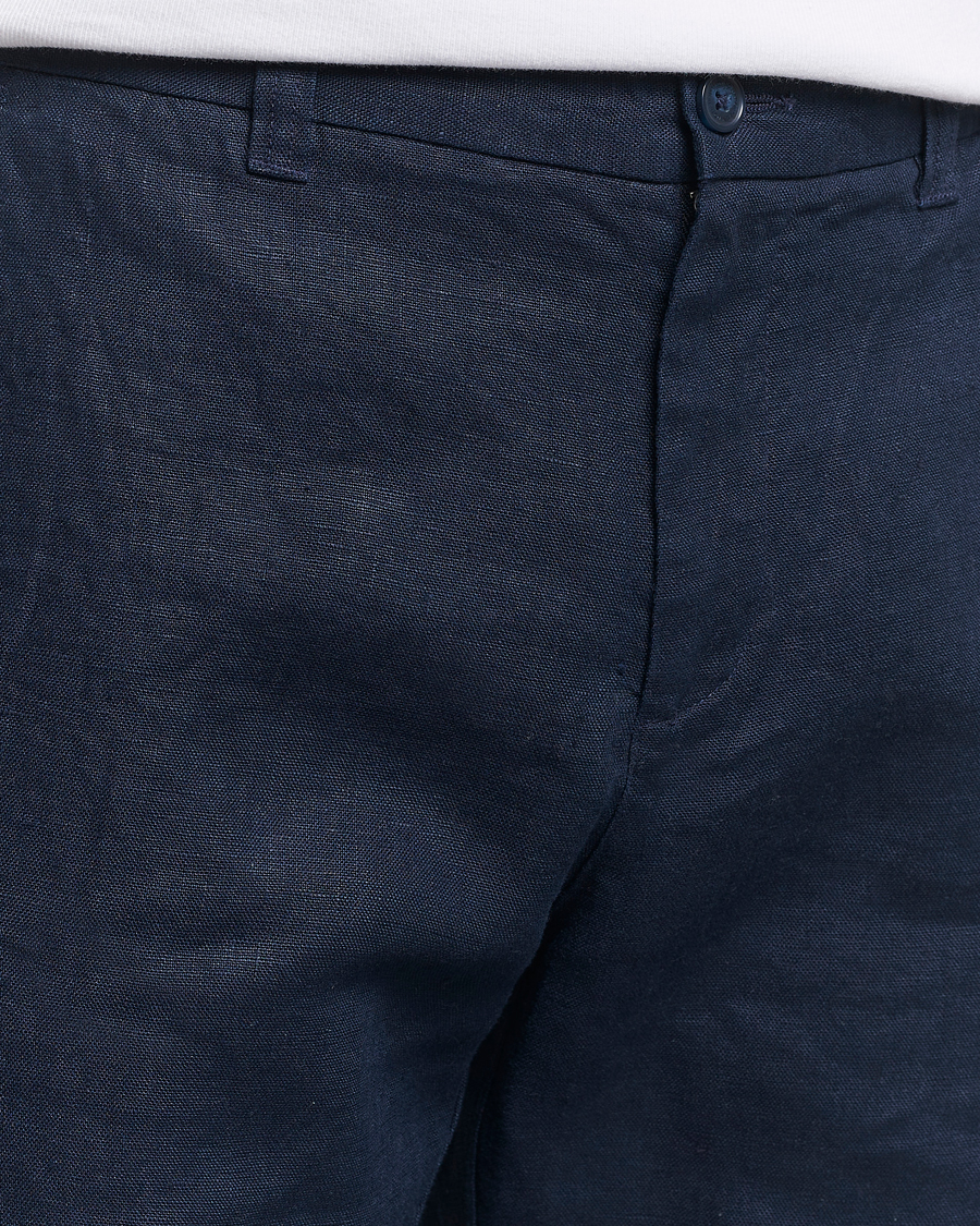 Herren | Shorts | NN07 | Crown Linen Shorts Navy Blue
