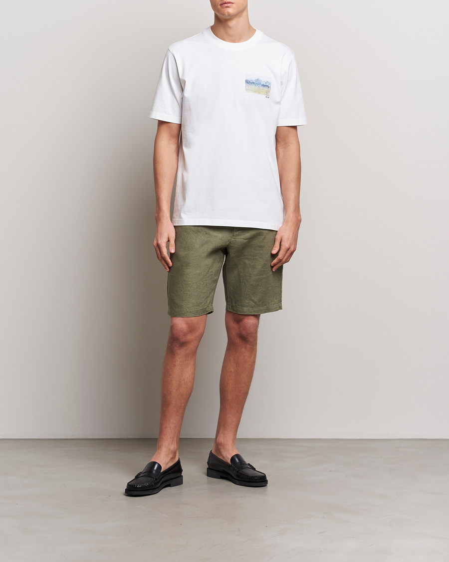 Herren | Shorts | NN07 | Crown Linen Shorts Lichten Green