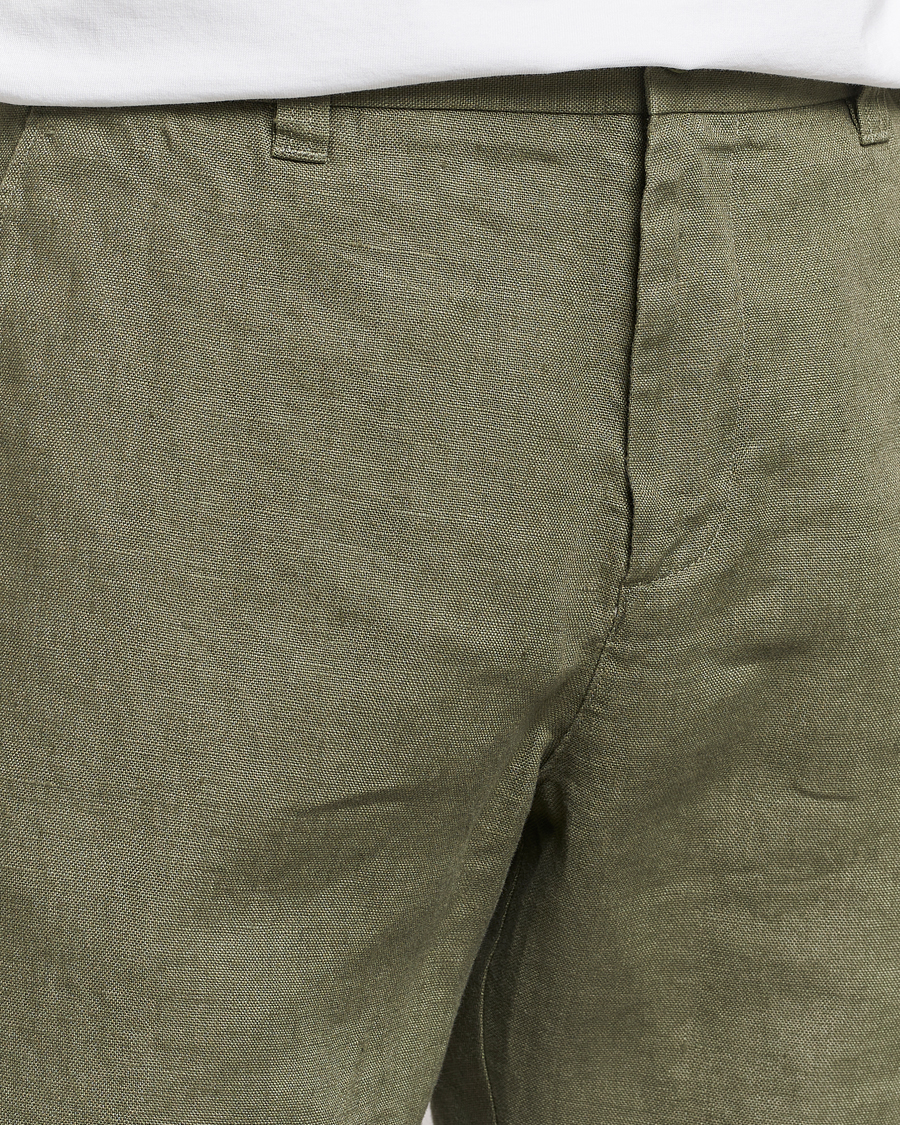 Herren | Shorts | NN07 | Crown Linen Shorts Lichten Green