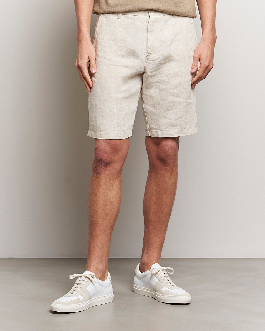 Men | Clothing | NN07 | Crown Linen Shorts Oat