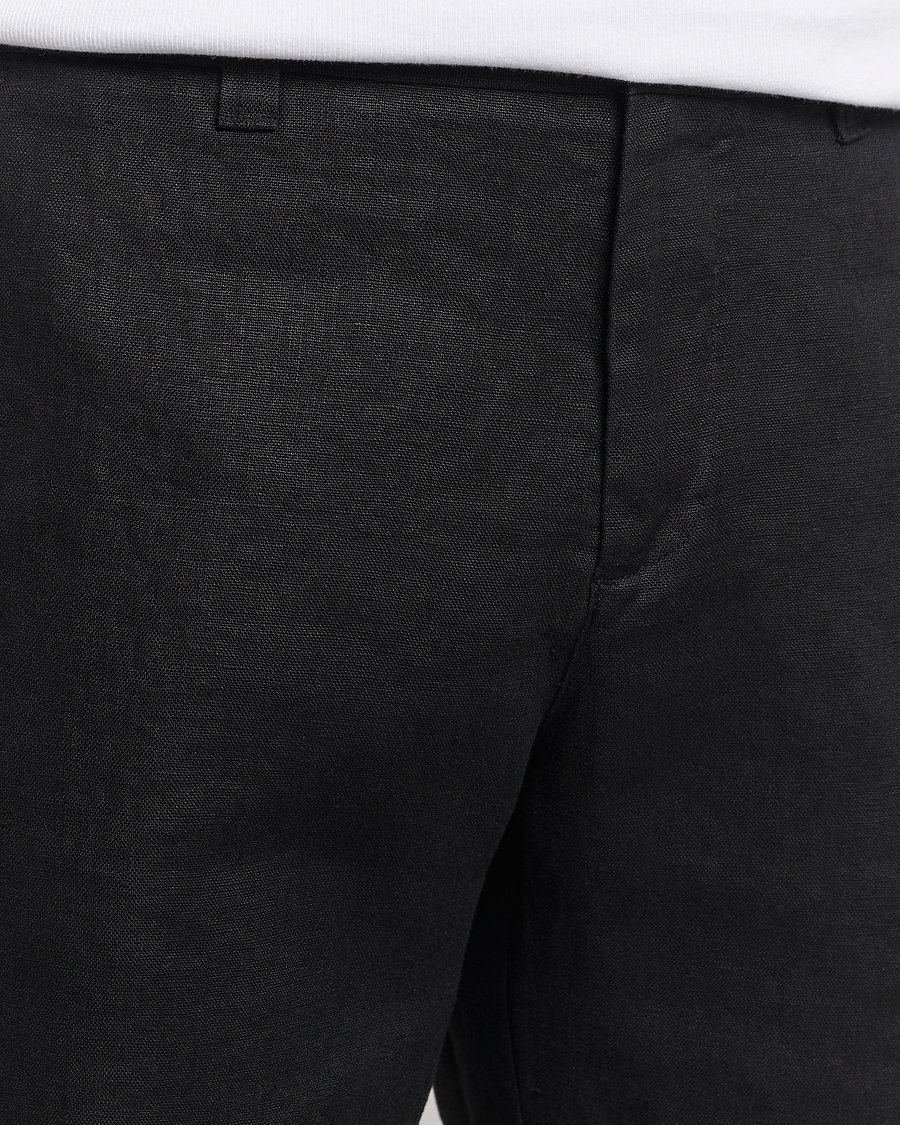 Herren | Shorts | NN07 | Crown Linen Shorts Black