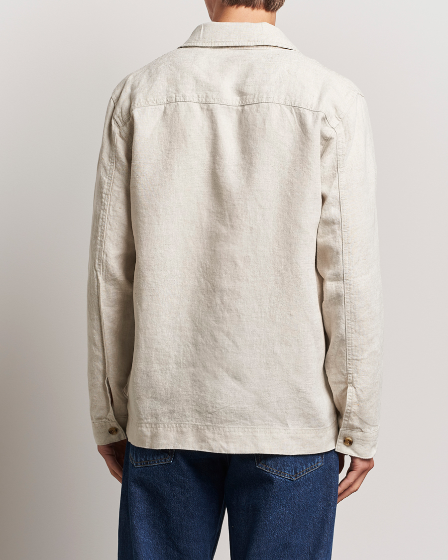 Herren | Hemden | NN07 | Olav Linen Overshirt Oat