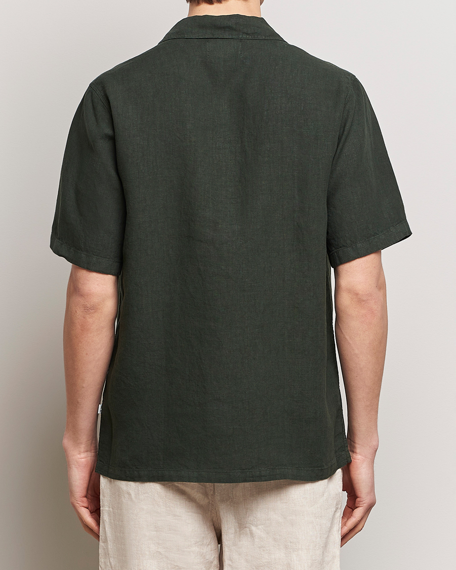Herren | Hemden | NN07 | Julio Linen Resort Shirt Rosin Green