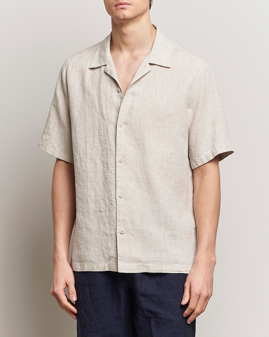 Herren | Freizeithemden | NN07 | Julio Linen Resort Shirt Oat