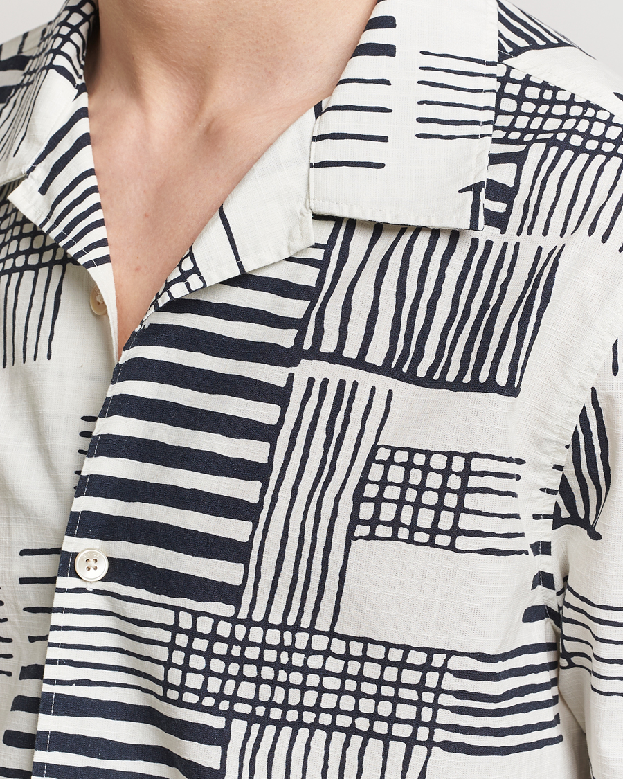 Herren | Hemden | NN07 | Ole Printed Short Sleeve Shirt Black Multi