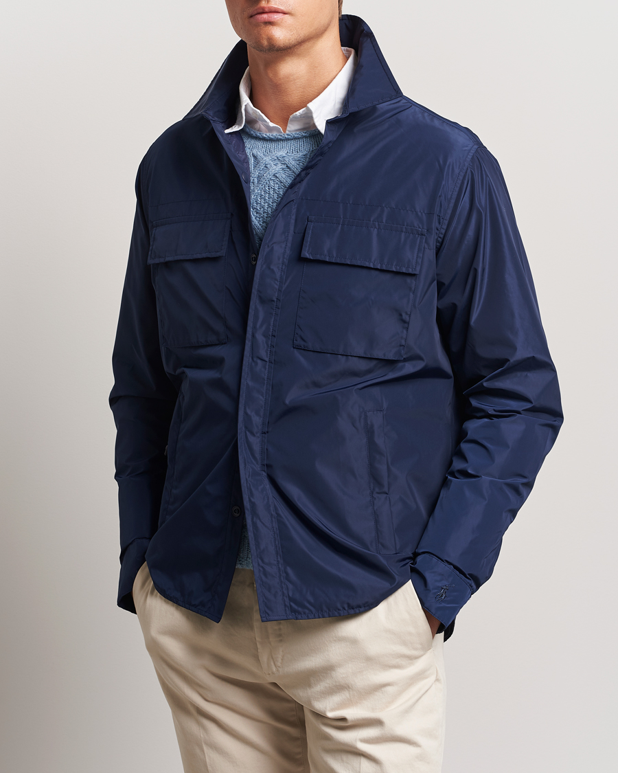Herren | Funktionsjacken | Polo Ralph Lauren | Water-Repellent Shirt Jacket Newport Navy