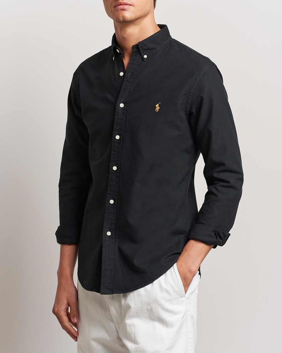 Herren | Hemden | Polo Ralph Lauren | Slim Fit Oxford Shirt Polo Black