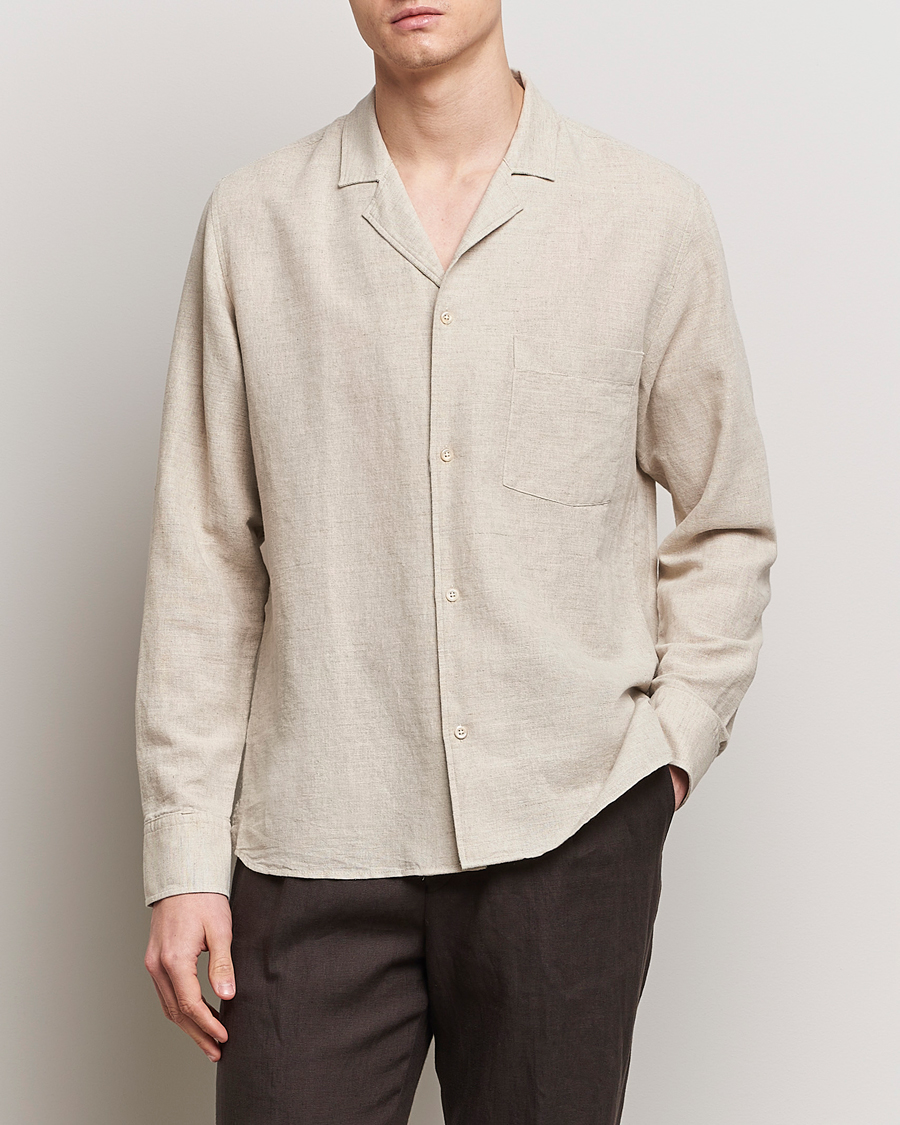 Herren | Oscar Jacobson | Oscar Jacobson | Helios Reg Shirt Beige