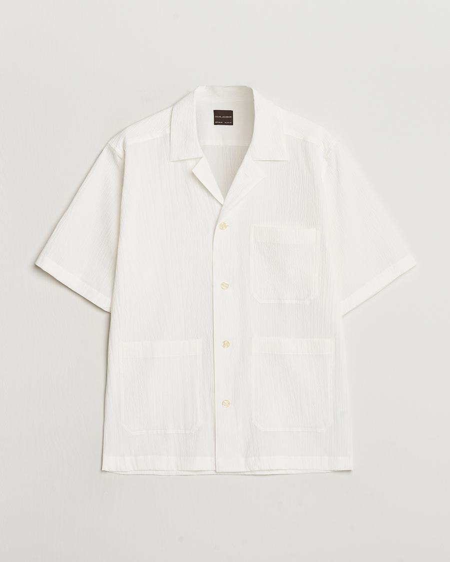 Herren | Hemden | Oscar Jacobson | Hanks Reg Seersucker Shirt White