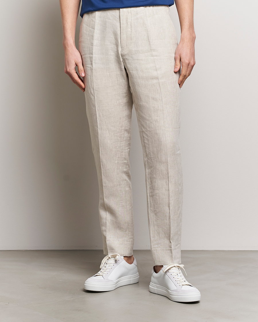 Herr |  | J.Lindeberg | Soren Linen Pants Safari Beige