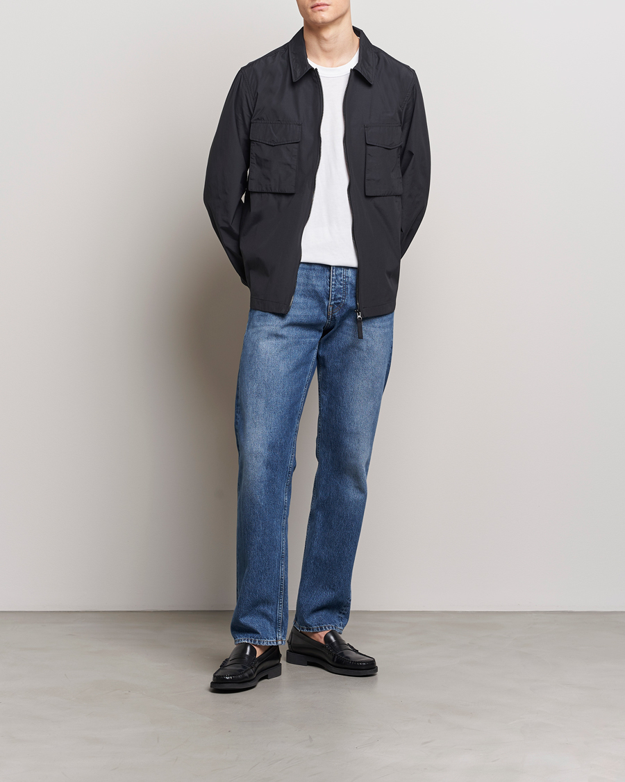 Herren | Hemden | A Day's March | Buxton Nylon Overshirt Black