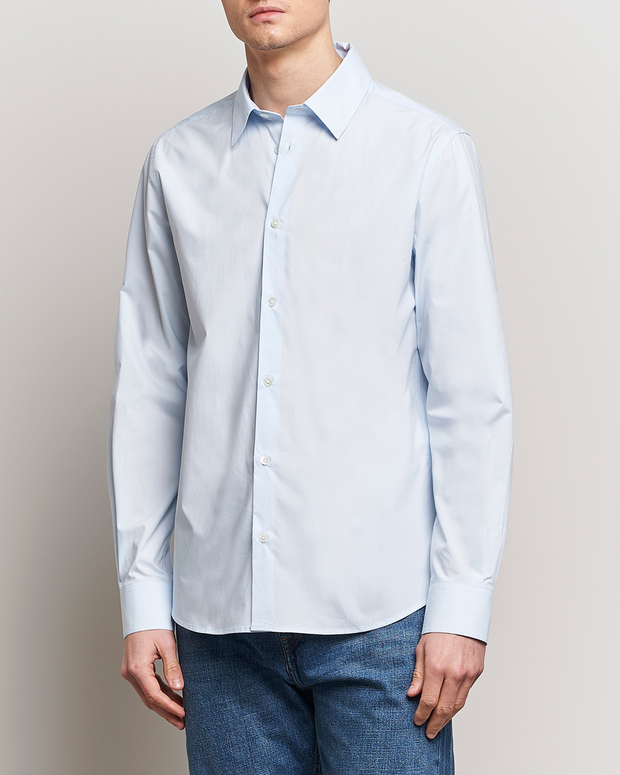 Herren | A Day's March | A Day's March | Tipton Poplin Shirt Sky Blue