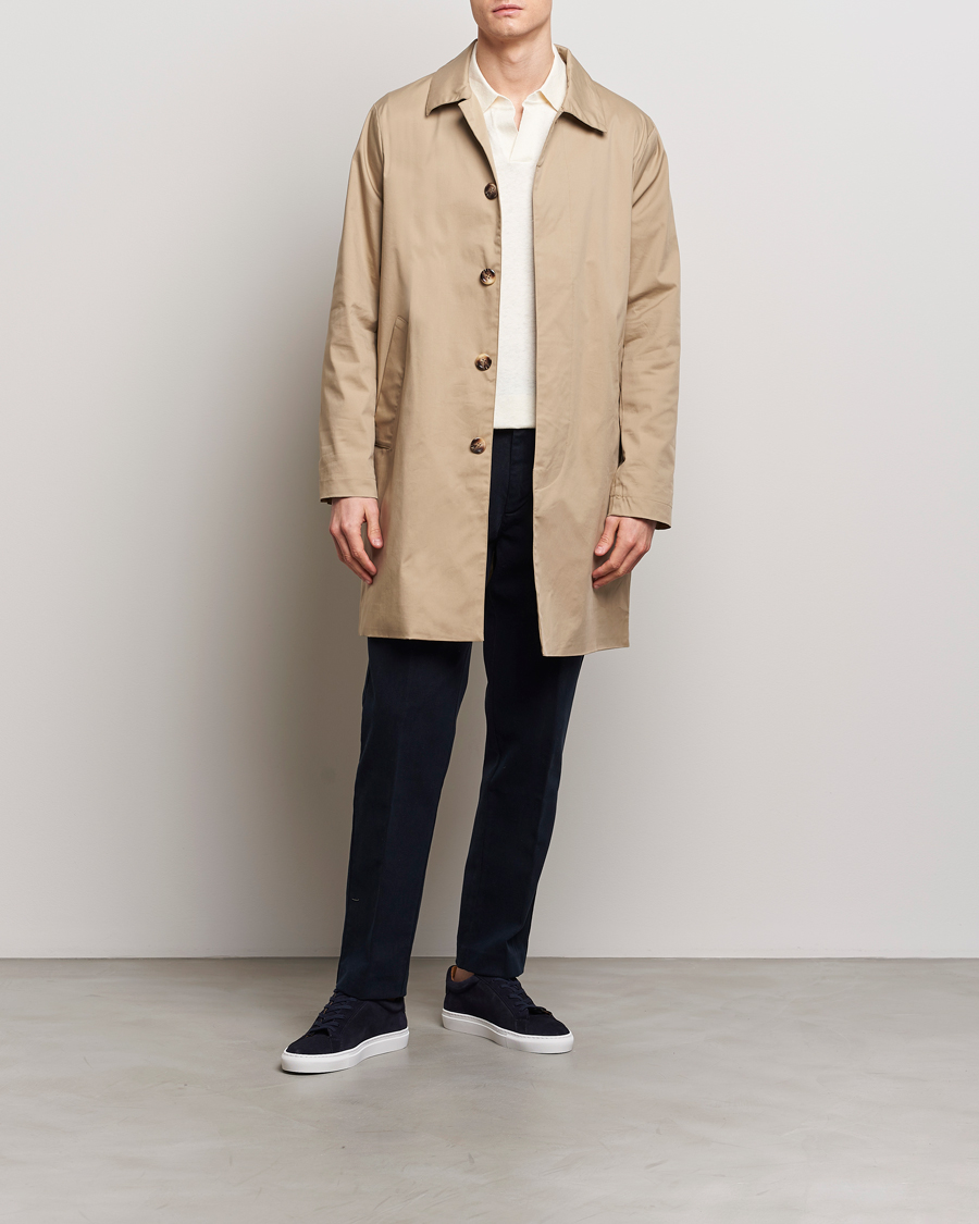 Herren | Hosen | A Day's March | Miller Cotton Lyocell Trousers Navy