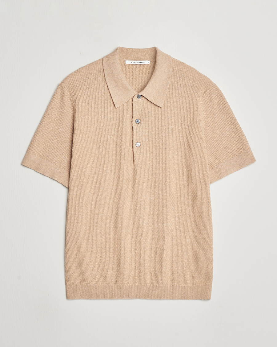 Herren | Poloshirts | A Day's March | Rosehall Bric Polo Khaki