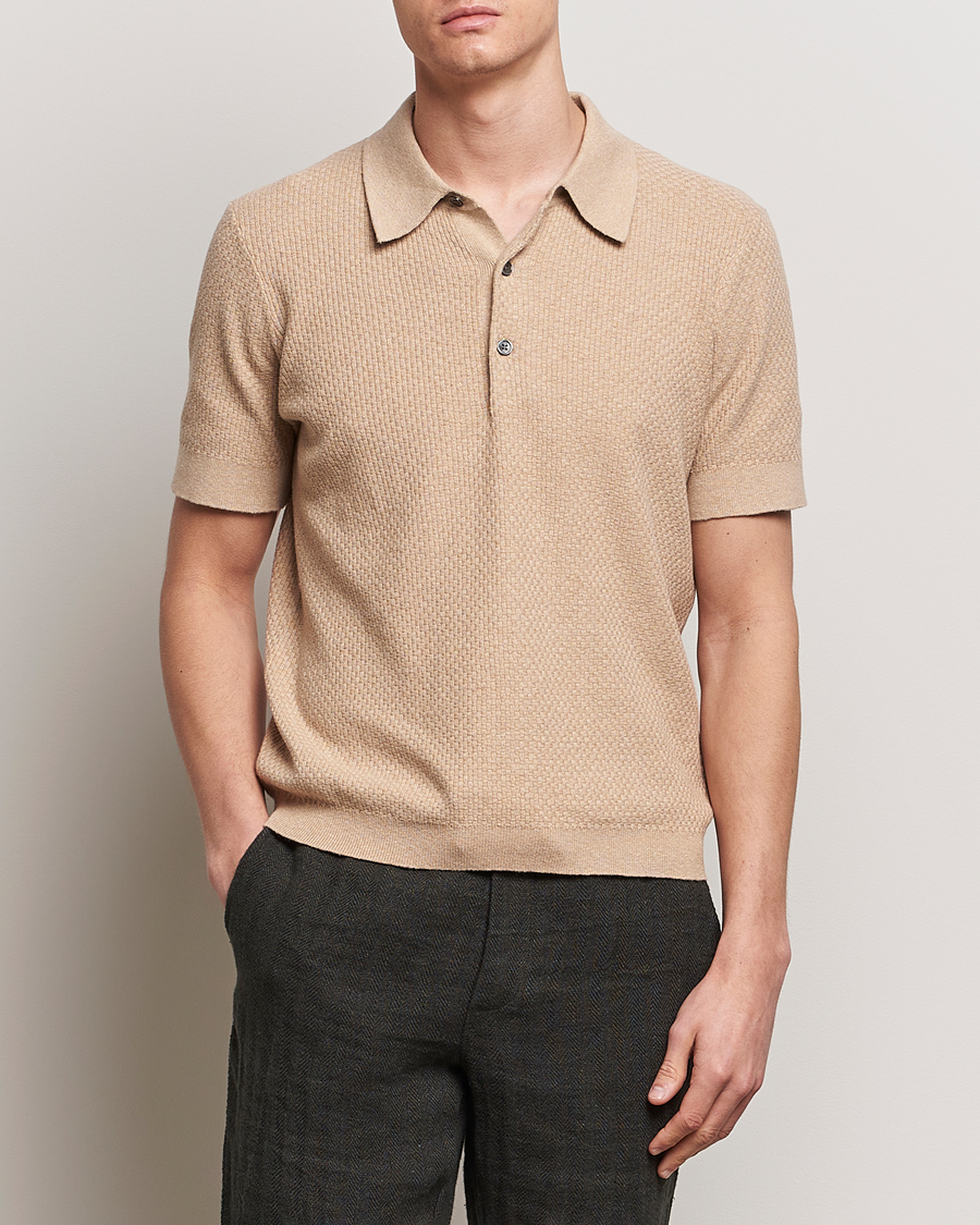 Herren | Poloshirts | A Day's March | Rosehall Bric Polo Khaki