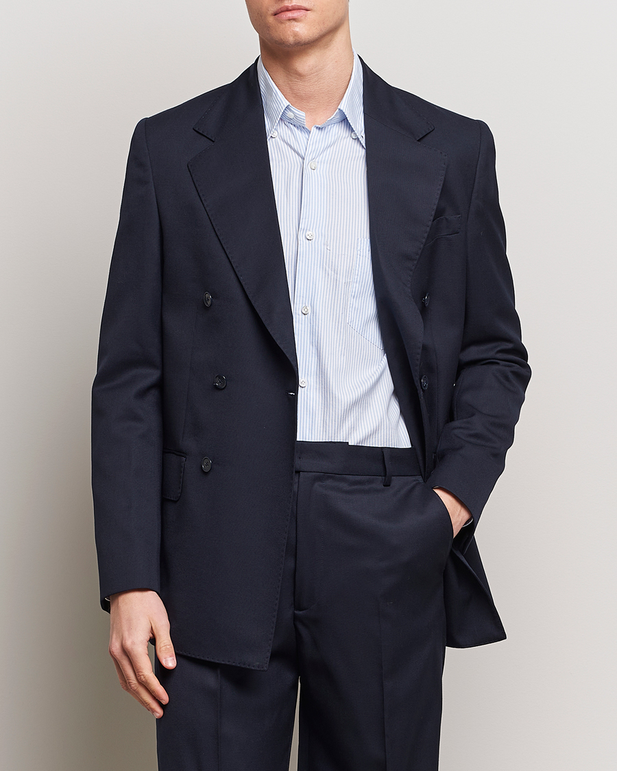 Herre | Tøj | A Day\'s March | Welland Double Breasted Blazer Navy