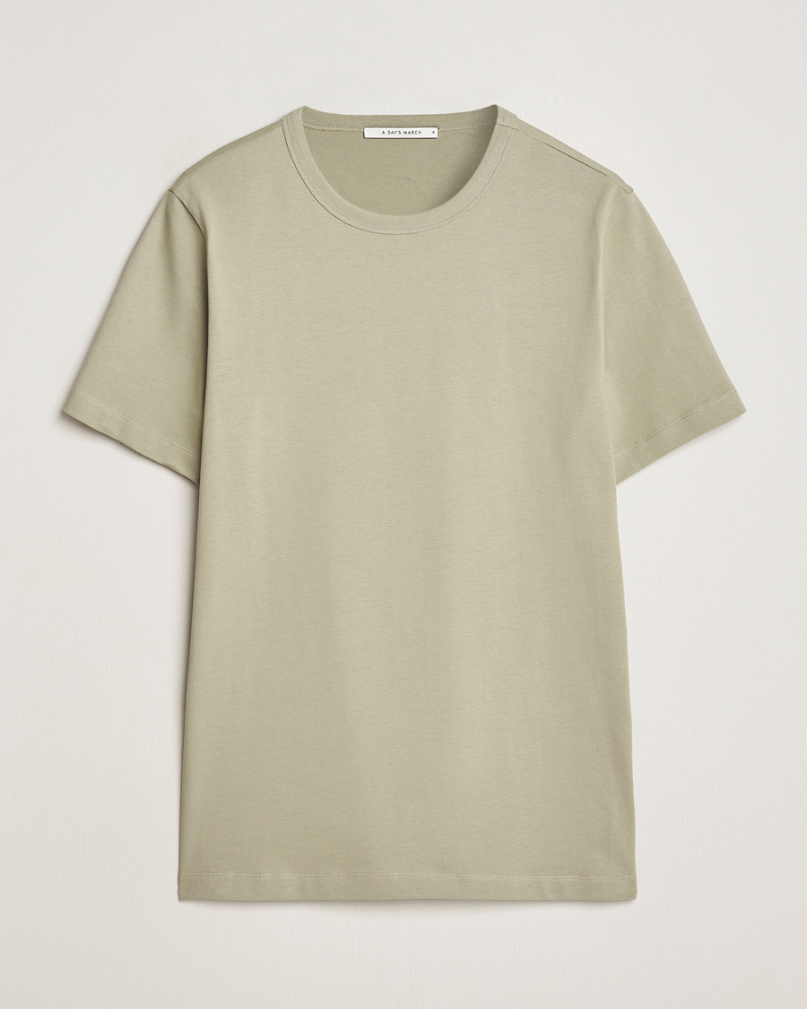 Herren | T-Shirts | A Day's March | Heavy T-Shirt Green Tea