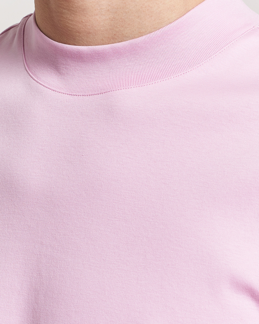 Herren | T-Shirts | J.Lindeberg | Ace Mock Neck T-Shirt Pink Lavender