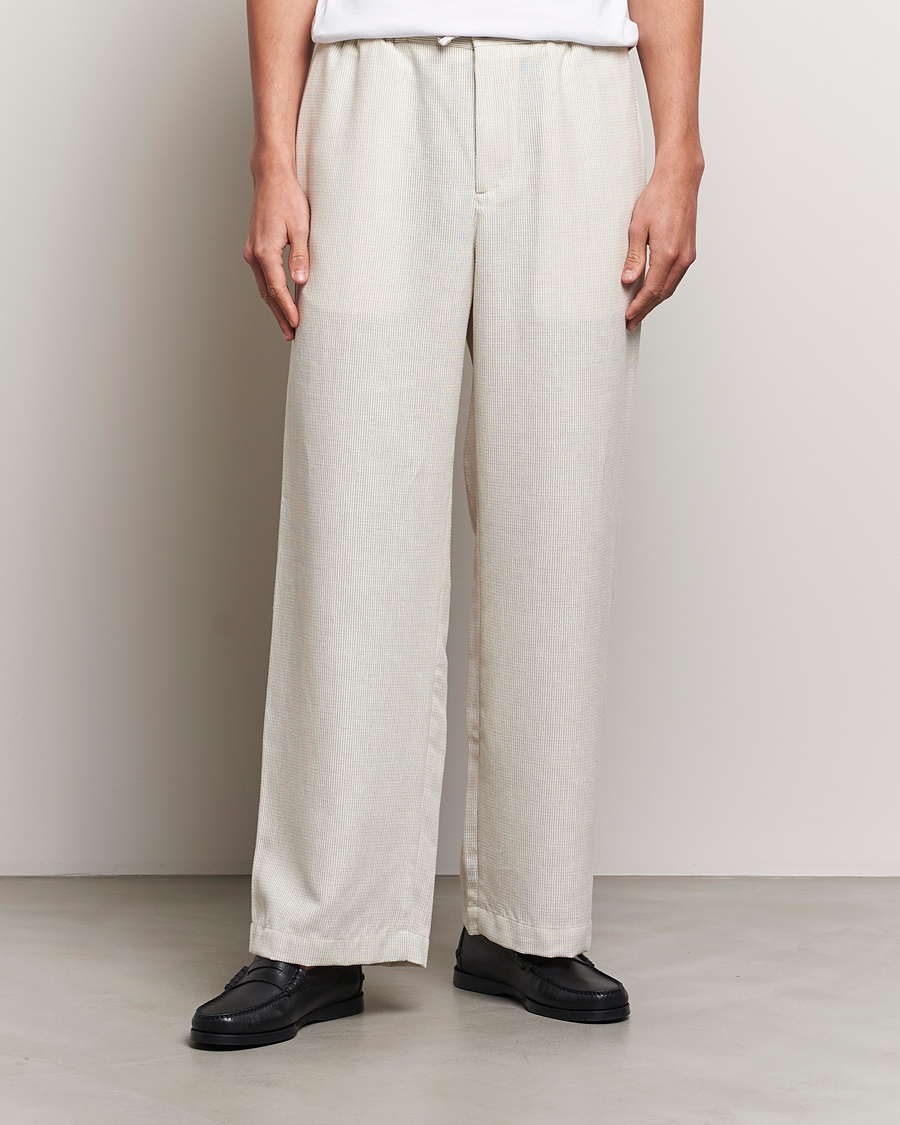 Herr | Kläder | J.Lindeberg | Noah Wide Linen Pants Safari Beige