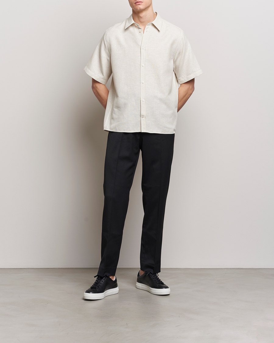 Herren | Hemden | J.Lindeberg | Lund Linen Mix Shirt Safari Beige