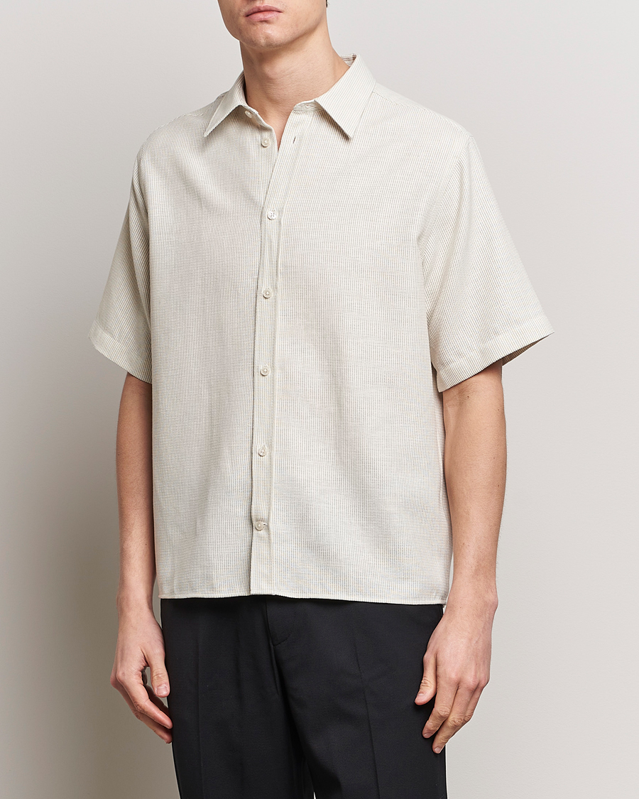 Herren | Hemden | J.Lindeberg | Lund Linen Mix Shirt Safari Beige