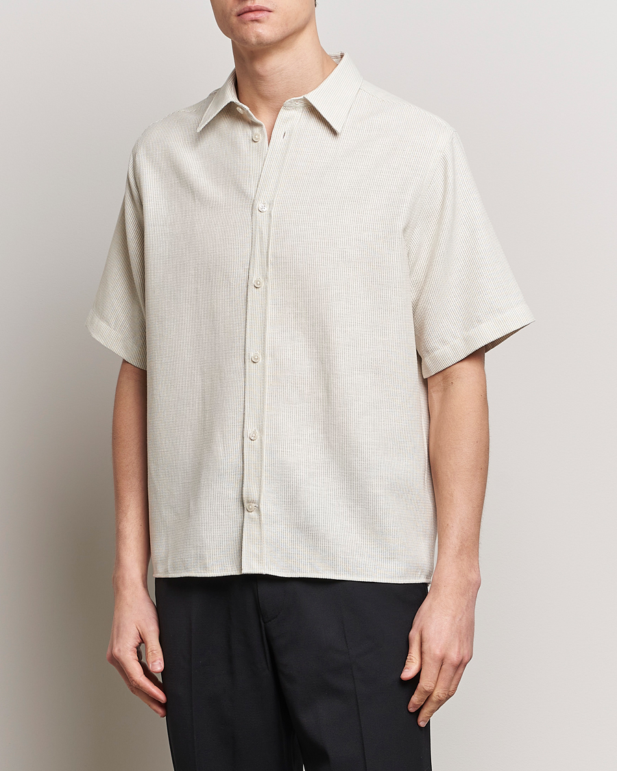 Herren | Neu im Onlineshop | J.Lindeberg | Lund Linen Mix Shirt Safari Beige