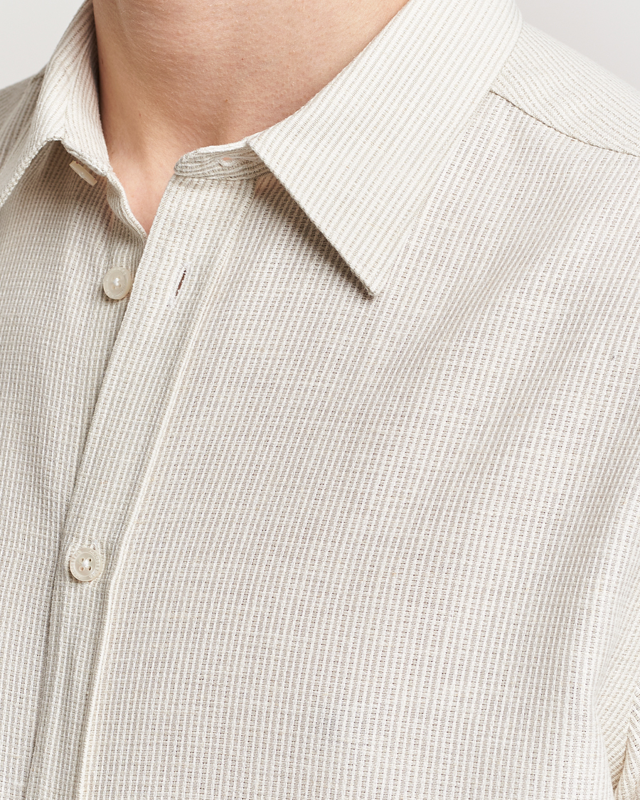 Herren | Hemden | J.Lindeberg | Lund Linen Mix Shirt Safari Beige