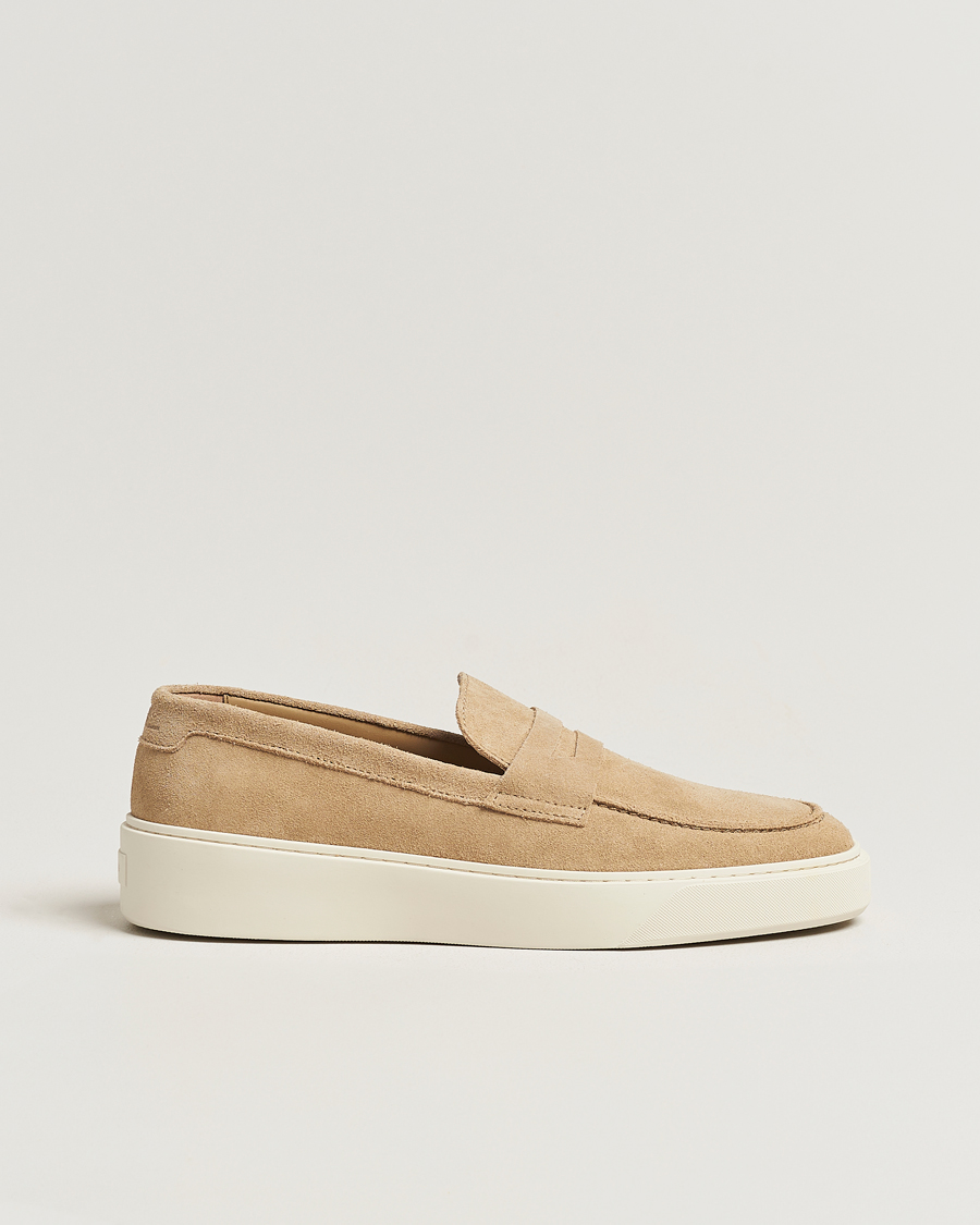Herren | J.Lindeberg Mauri Suede Loafer Safari Beige | J.Lindeberg | Mauri Suede Loafer Safari Beige